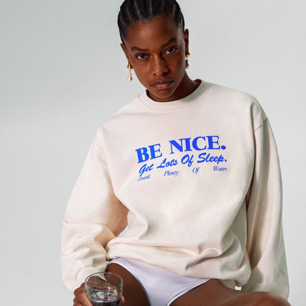 Sporty  Rich Be Nice Crewneck